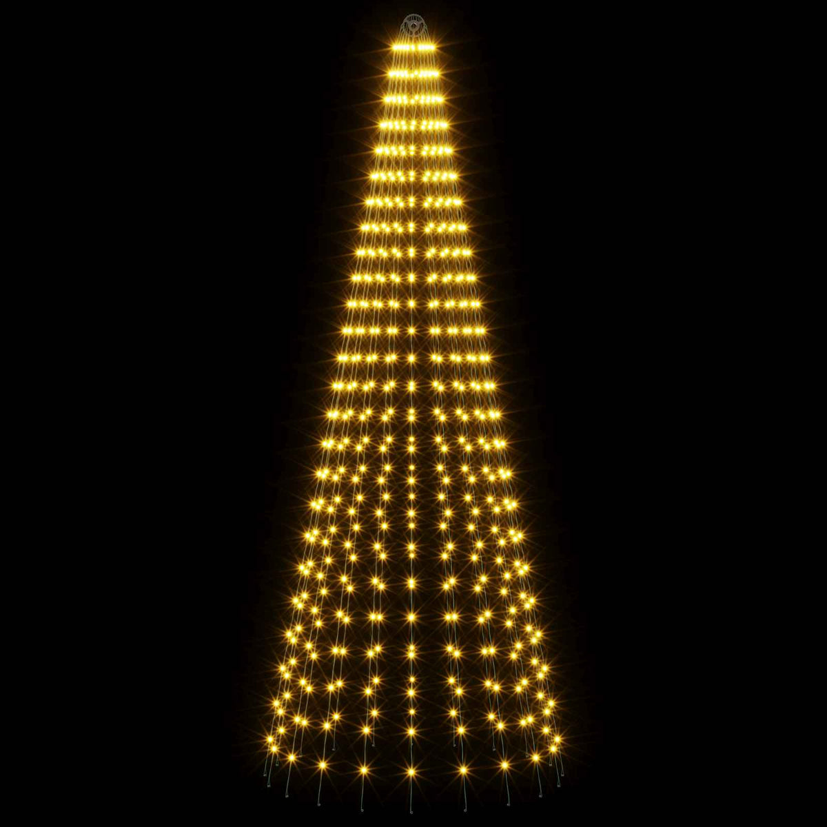 vidaXL Christmas Tree Light with Spikes 500 LEDs Warm White and