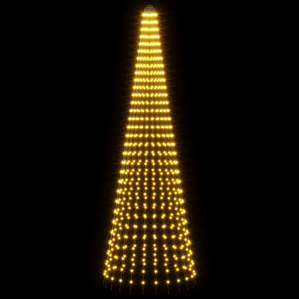 vidaXL Christmas Tree Light with Spikes 744 LEDs Warm White and