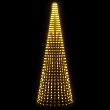 vidaXL Christmas Tree Light with Spikes 1148 LEDs Warm White and