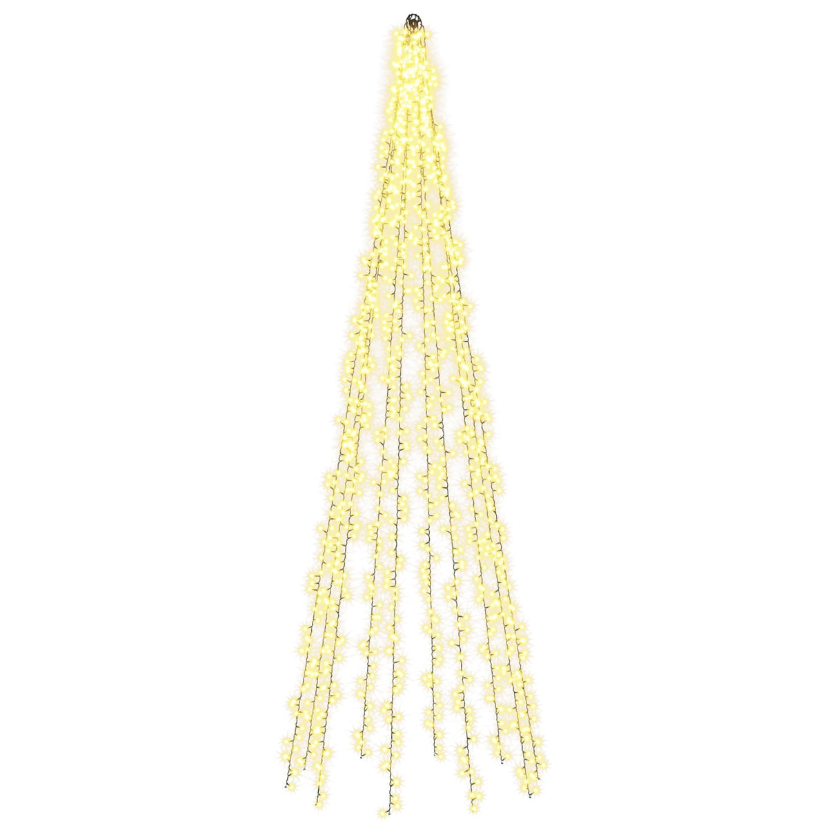 vidaXL Christmas tree lights with 10 LEDs 1550 LEDs Warm White