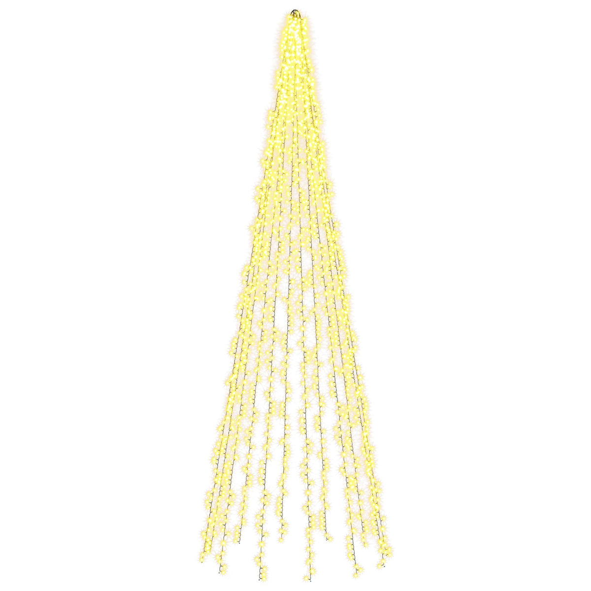 vidaXL Christmas Tree Lights with 12 LEDs 1608 LEDs Warm White
