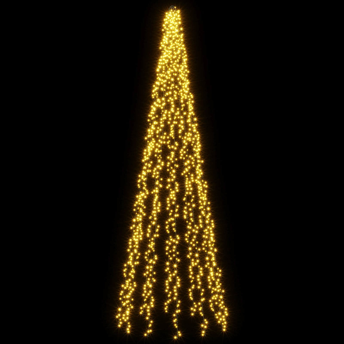 vidaXL Christmas Tree Lights with 12 LEDs 1608 LEDs Warm White