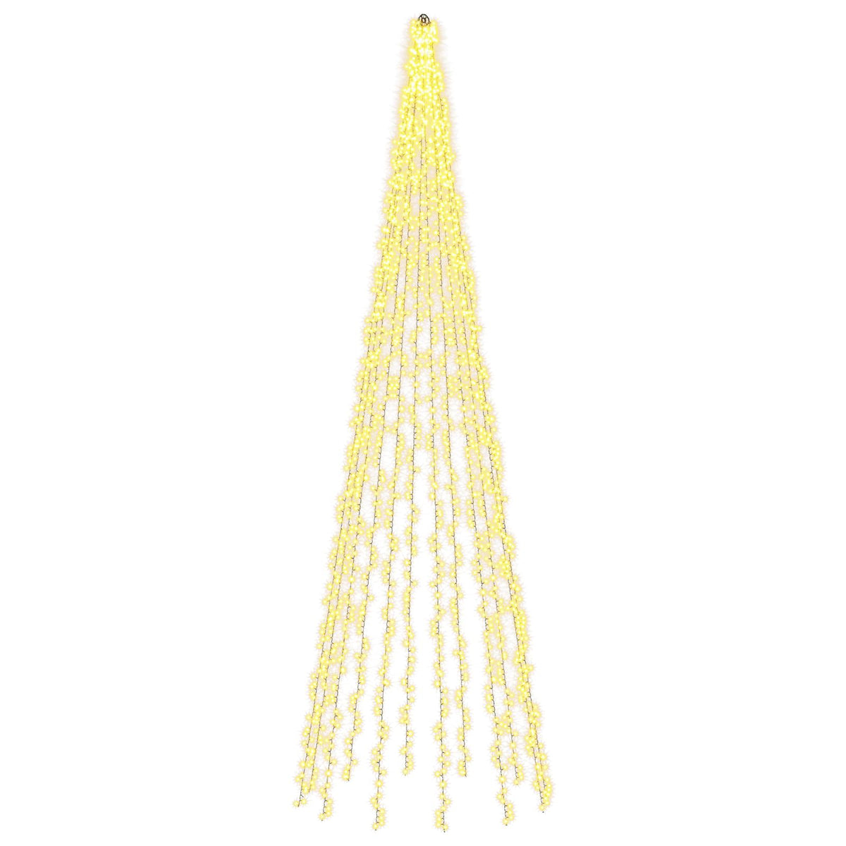 vidaXL Christmas Tree Lights with 12 LEDs 2004 LEDs Warm White