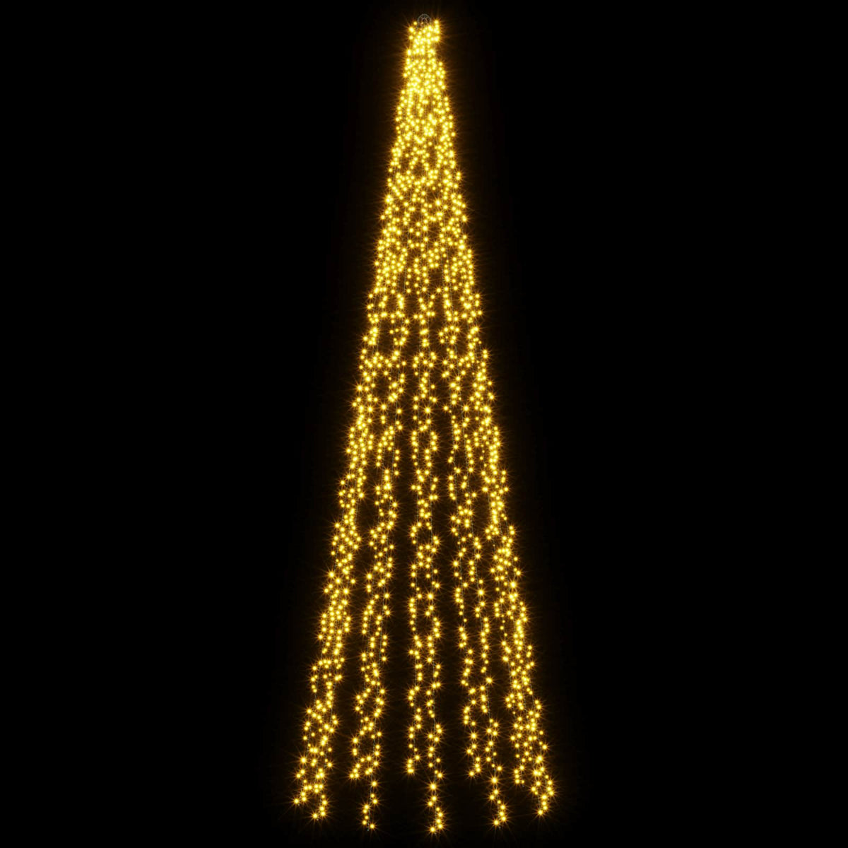 vidaXL Christmas Tree Lights with 12 LEDs 2004 LEDs Warm White