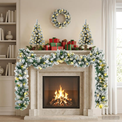 vidaXL Mini Christmas Tree Set 60 cm 125 LEDs Warm White PVC