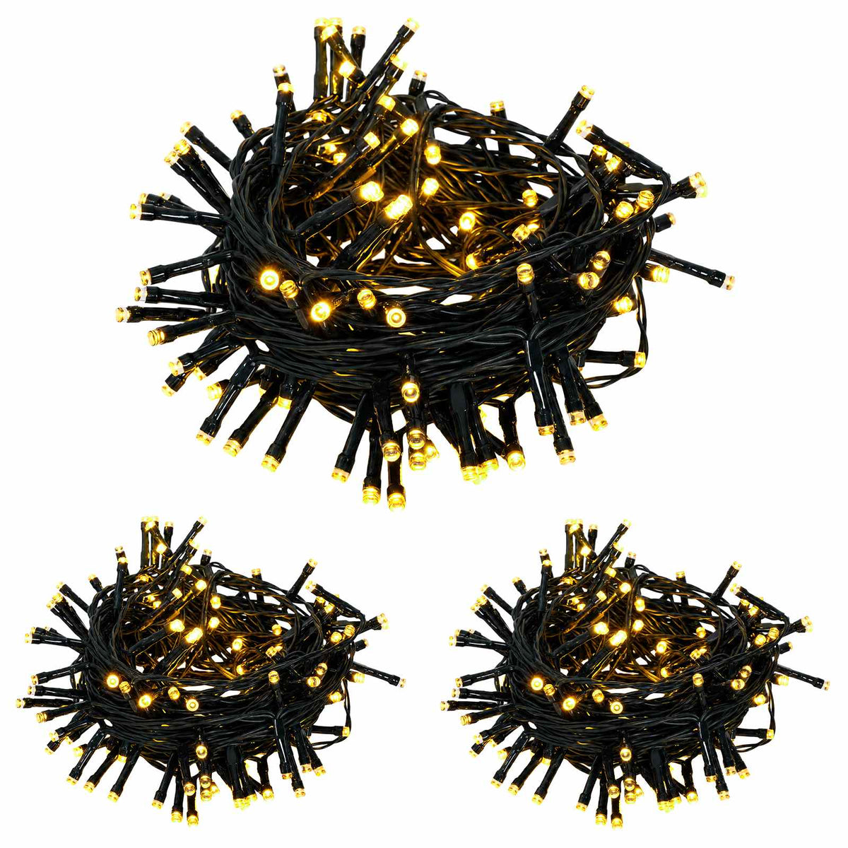vidaXL Mini Christmas Tree Set 60 cm 125 LEDs Warm White PVC