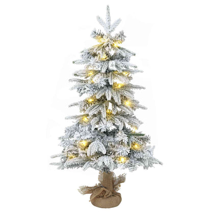 vidaXL Mini Christmas Tree Set 60 cm 125 LEDs Warm White PVC and PE