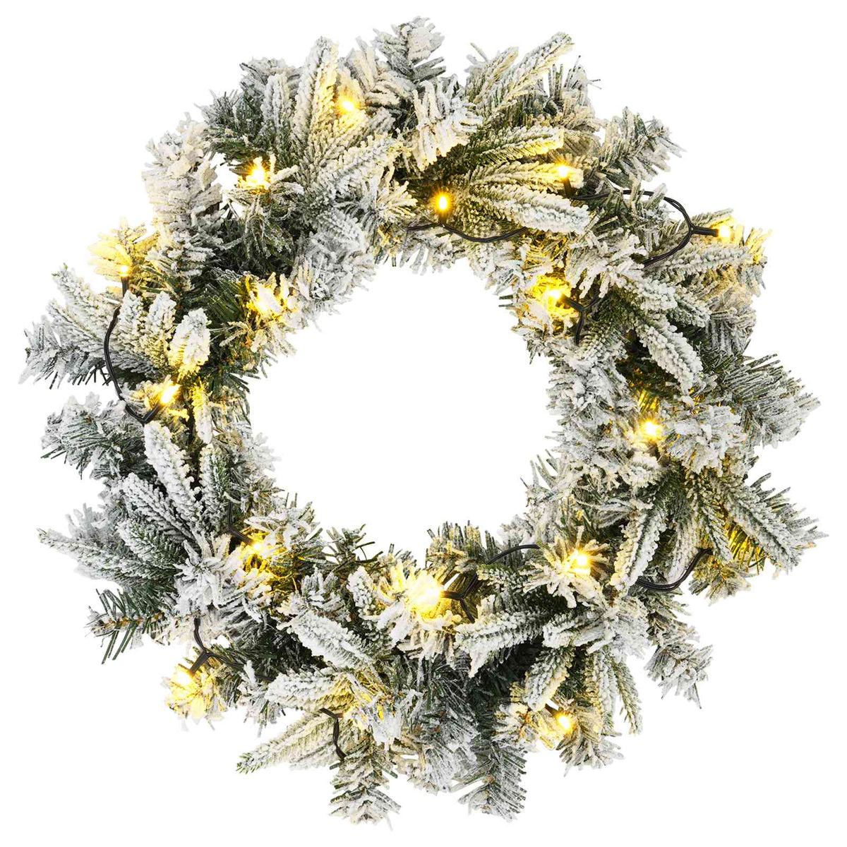 vidaXL Mini Christmas Tree Set 60 cm 125 LEDs Warm White PVC and PE