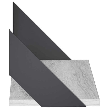 vidaXL Wall Shelves 2 pcs Grey Sonoma 50 x 20 x 17 cm