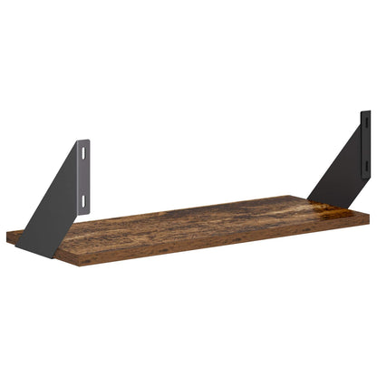 vidaXL Wall Shelves 2 pcs Old Wood 50 x 20 x 17 cm