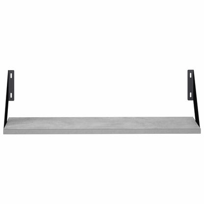 vidaXL Wall Shelves 2 pcs Concrete Grey 60 x 20 x 17 cm