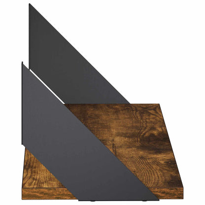 vidaXL Wall Shelves 2 pcs Smoked Oak 60 x 20 x 17 cm