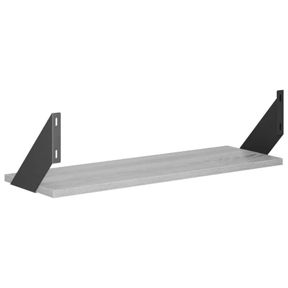 vidaXL Wall Shelves 4 pcs Grey Sonoma 60 x 20 x 17 cm