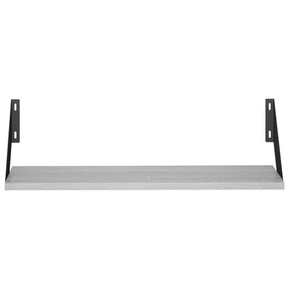 vidaXL Wall Shelves 4 pcs Grey Sonoma 60 x 20 x 17 cm