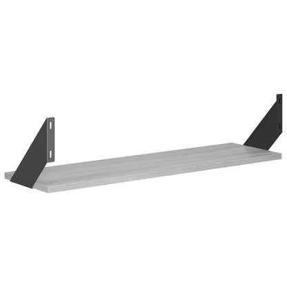 vidaXL Wall Shelves 4 pcs Grey Sonoma 70 x 20 x 17 cm