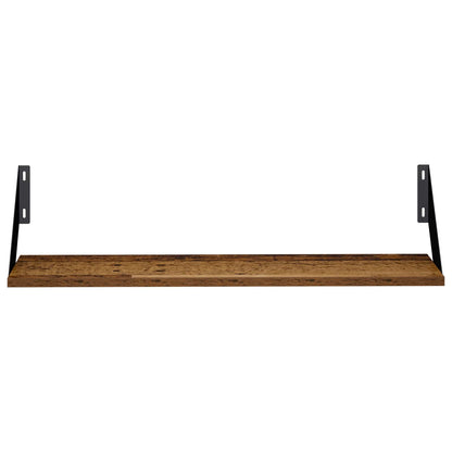 vidaXL Wall Shelves 4 pcs Old Wood 70 x 20 x 17 cm