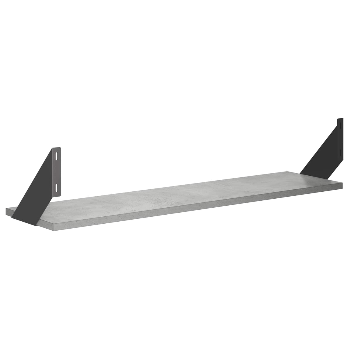 vidaXL Wall Shelves 2 pcs Concrete Grey 80 x 20 x 17 cm