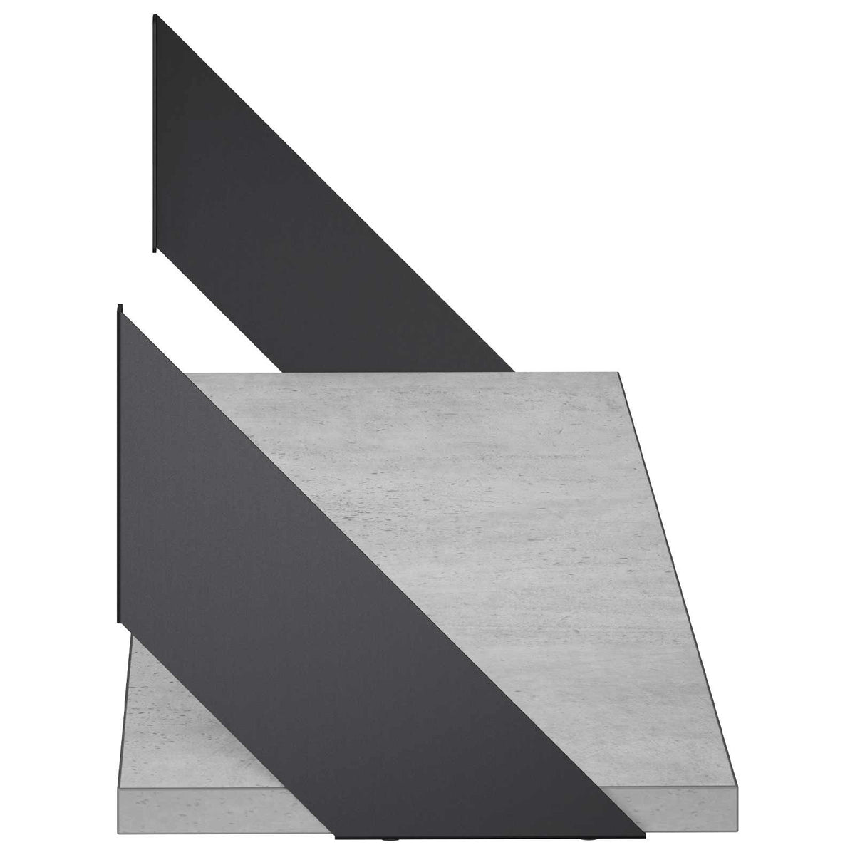 vidaXL Wall Shelves 2 pcs Concrete Grey 80 x 20 x 17 cm