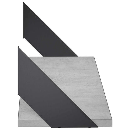 vidaXL Wall Shelves 2 pcs Concrete Grey 80 x 20 x 17 cm