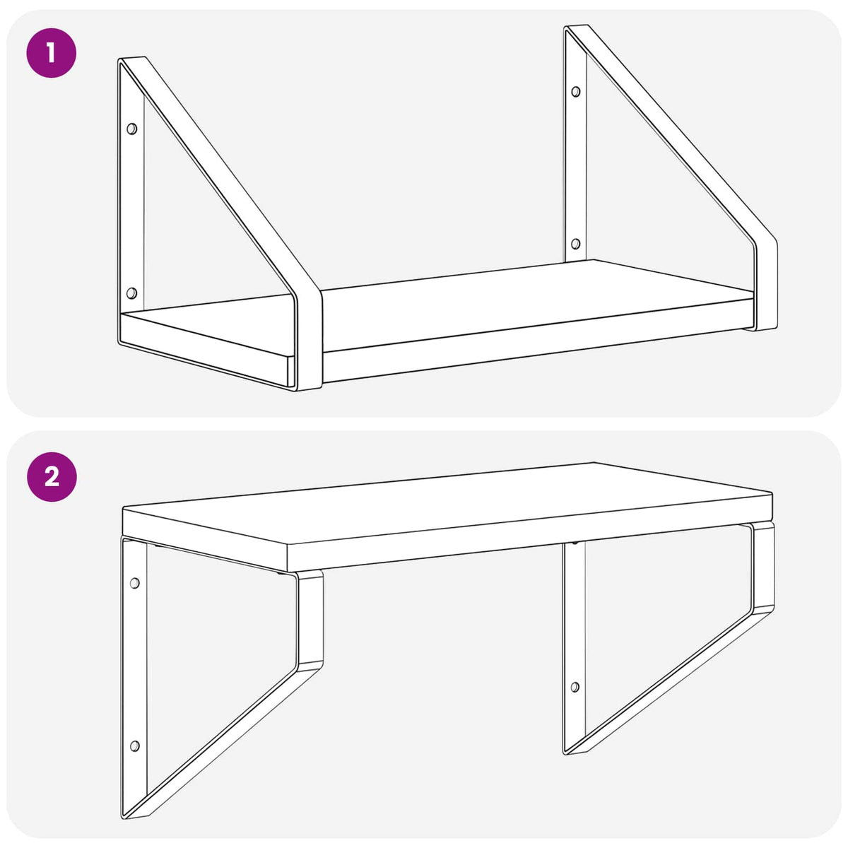 vidaXL Wall Shelves 4 pcs Old Wood 30 x 16 x 15.5 cm