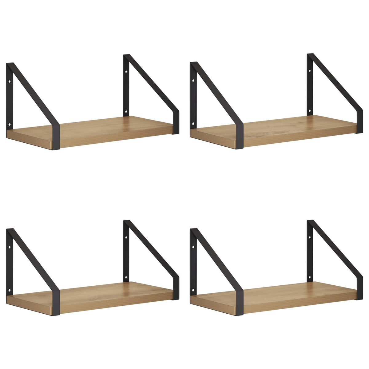 vidaXL Wall Shelves 4 pcs Artisan Oak 30 x 16 x 15.5 cm
