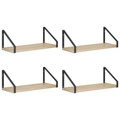 vidaXL Wall Shelves 4 pcs Sonoma Oak 40 x 16 x 15.5 cm