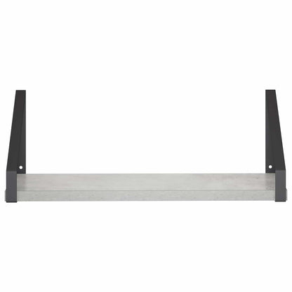 vidaXL Wall Shelves 2 pcs Concrete Grey 40 x 16 x 15.5 cm