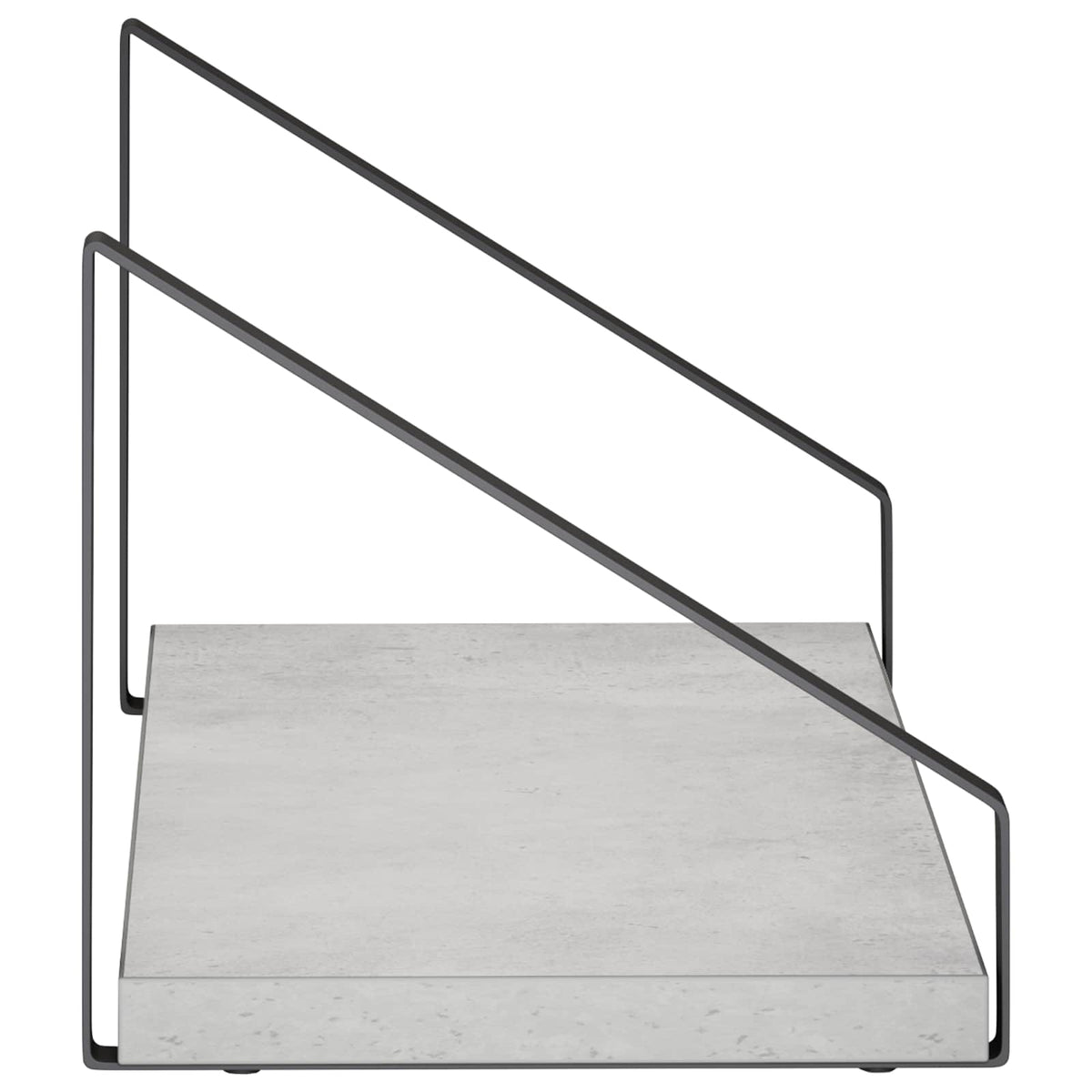 vidaXL Wall Shelves 2 pcs Concrete Grey 40 x 16 x 15.5 cm