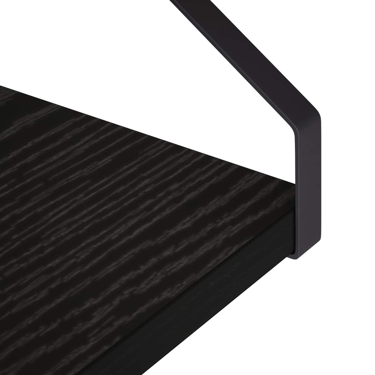 vidaXL Wall Shelves 4 pcs Black Oak 50 x 16 x 15.5 cm