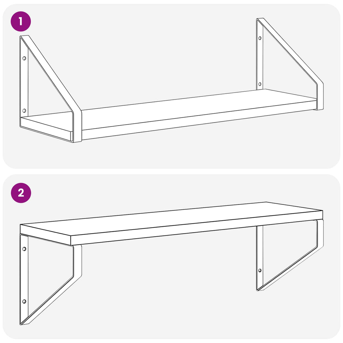 vidaXL Wall Shelves 4 pcs Black Oak 50 x 16 x 15.5 cm