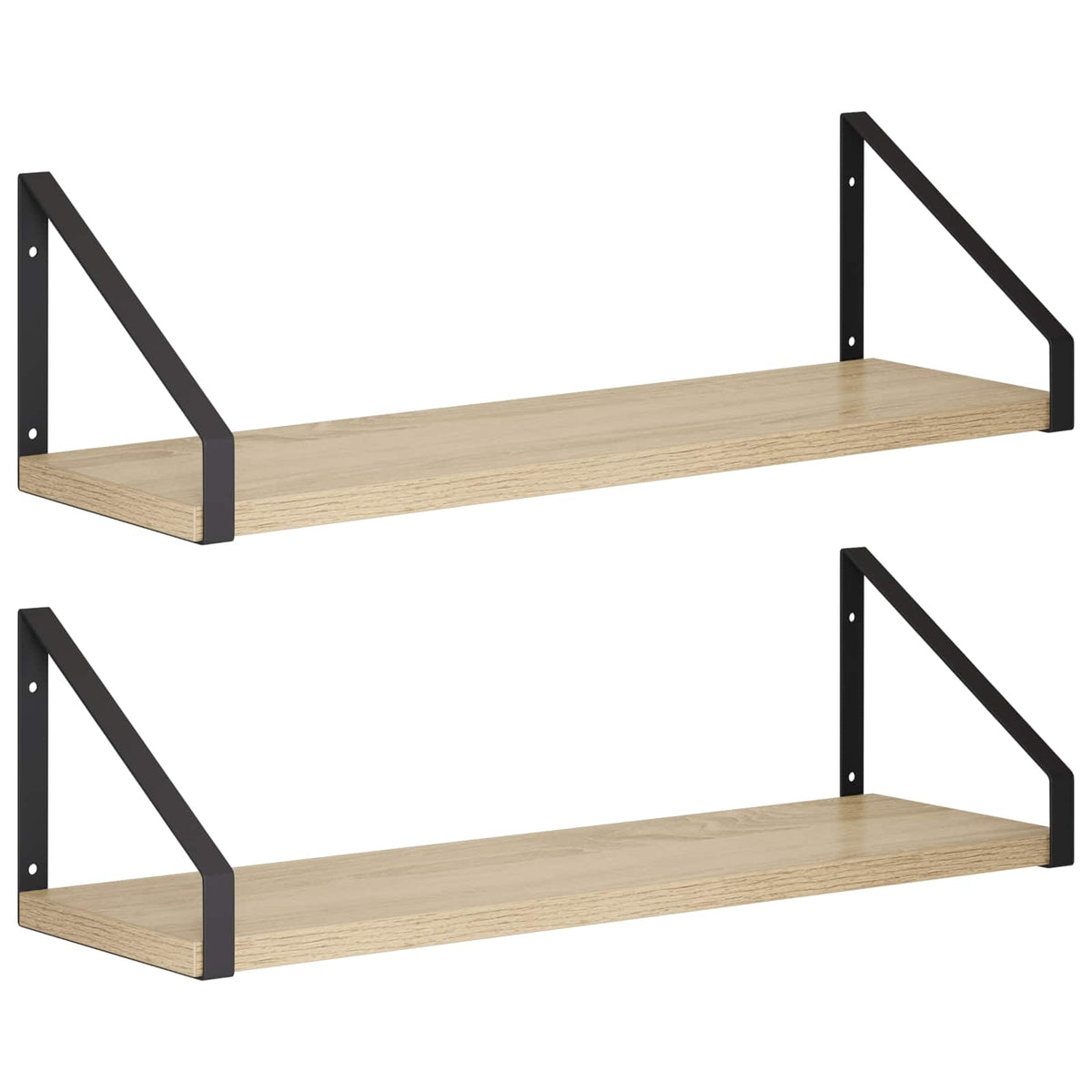 vidaXL Wall Shelves 2 pcs Sonoma Oak 50 x 16 x 15.5 cm