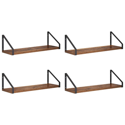 vidaXL Wall Shelves 4 pcs Old Wood 50 x 16 x 15.5 cm