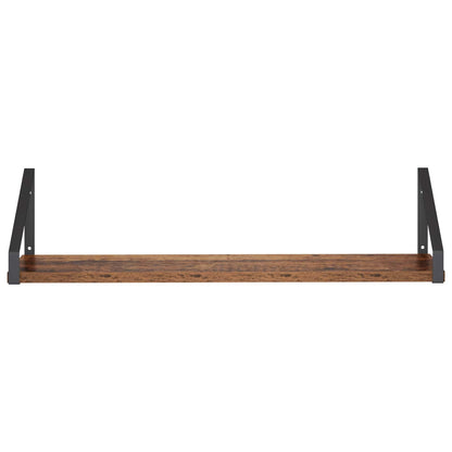 vidaXL Wall Shelves 2 pcs Old Wood 60 x 16 x 15.5 cm
