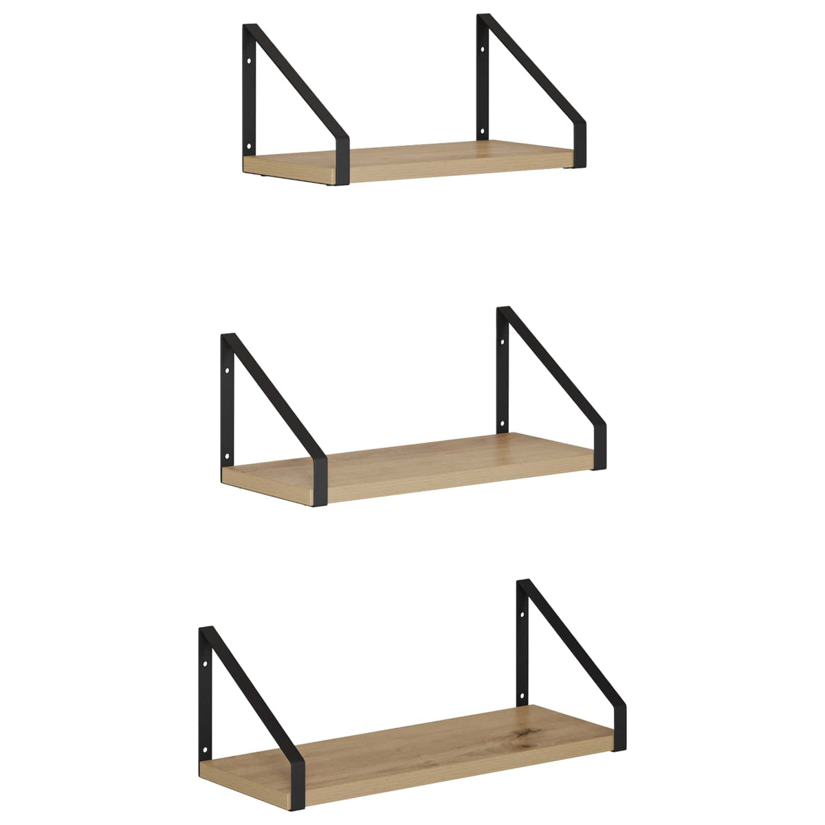 vidaXL Wall Shelves 3 pcs Artisan Oak 40 x 16 x 15.5 cm