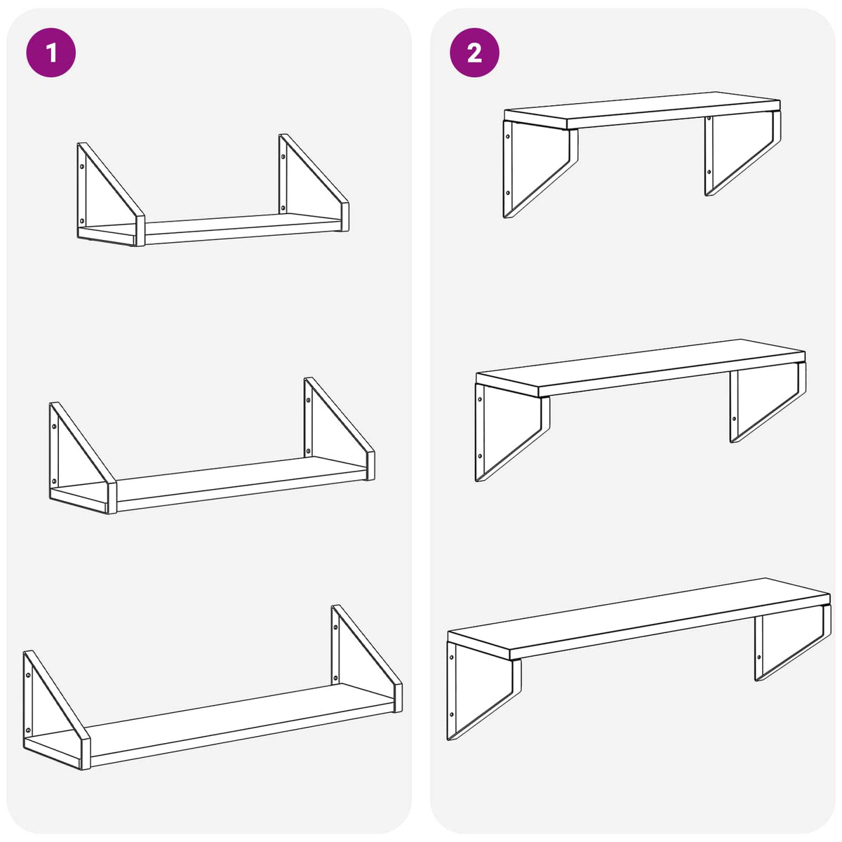 vidaXL Wall Shelves 3 pcs Artisan Oak 60 x 16 x 15.5 cm