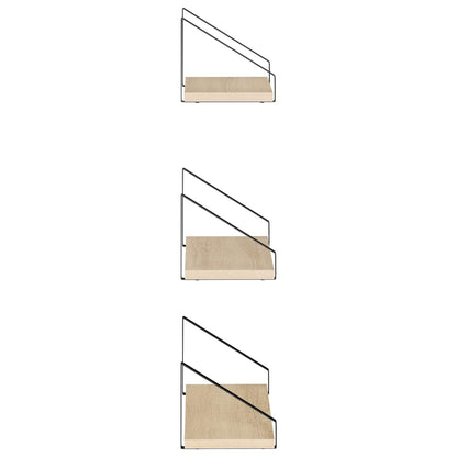 vidaXL Wall Shelves 6 pcs Sonoma Oak 40 x 16 x 15.5 cm