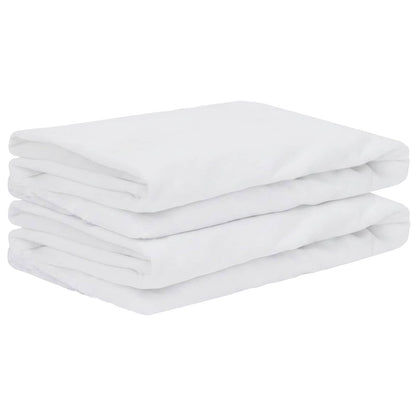 vidaXL Mattress Protector 2 pcs 80 x 200 cm Waterproof White