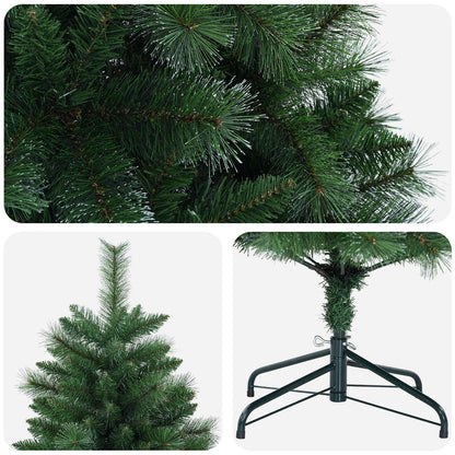 vidaXL Artificial Christmas Tree 240 cm PVC and Metal Green