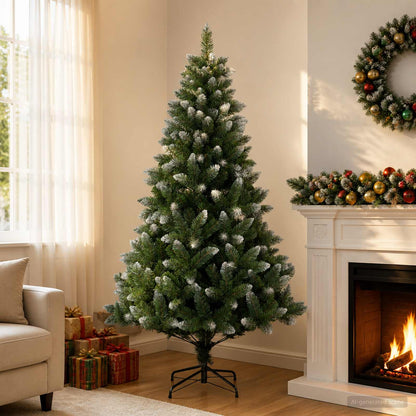 vidaXL Artificial Christmas Tree 150 cm PVC and Metal Green