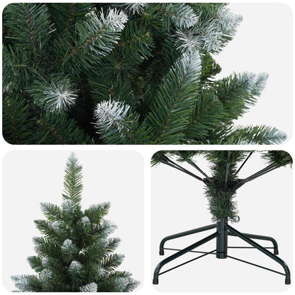 vidaXL Artificial Christmas Tree 210 cm PVC and Metal Green