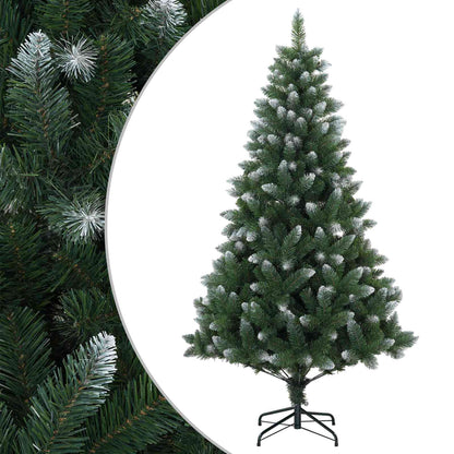 vidaXL Artificial Christmas Tree 210 cm PVC and Metal Green