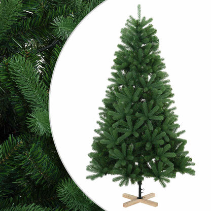 vidaXL Artificial Christmas Tree 150 cm PVC and Solid Pine Wood Green