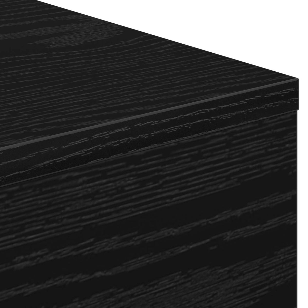 vidaXL Electric Fireplace Black Oak 100 x 24.5 x 90 cm Engineered wood