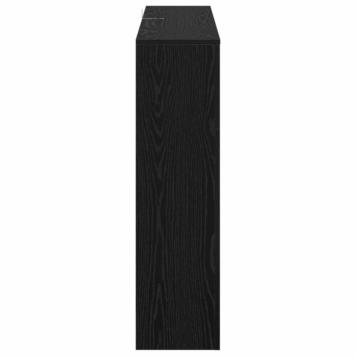 vidaXL Electric Fireplace Black Oak 100 x 24.5 x 90 cm Engineered wood