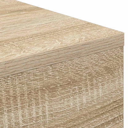 vidaXL Electric Fireplace Sonoma 100 x 24.5 x 90 cm Engineered wood