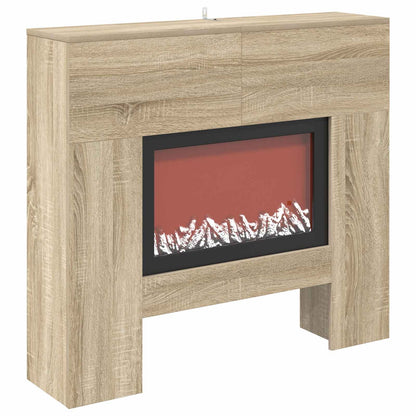 vidaXL Electric Fireplace Sonoma 100 x 24.5 x 90 cm Engineered wood