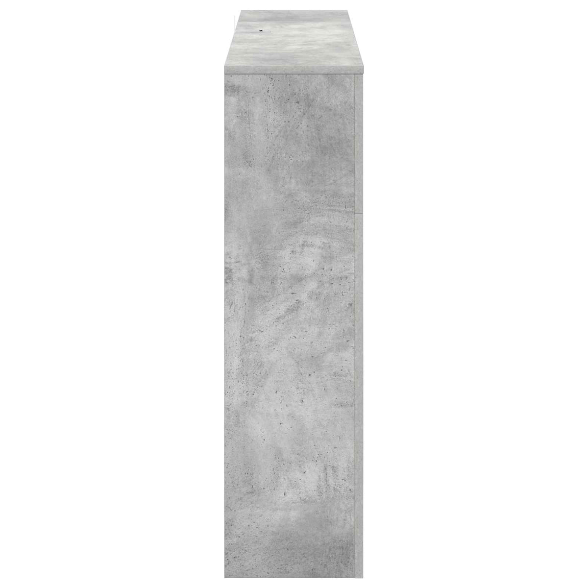 vidaXL Electric Fireplace Concrete 100 x 24.5 x 90 cm Engineered wood