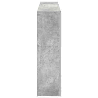vidaXL Electric Fireplace Concrete 100 x 24.5 x 90 cm Engineered wood