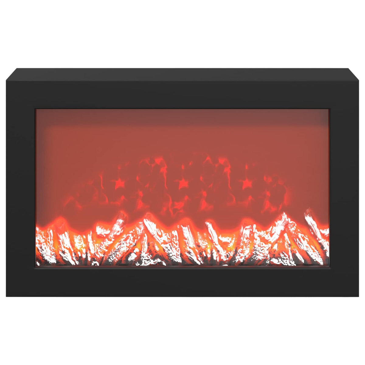 vidaXL Electric Fireplace Grey Sonoma 100 x 24.5 x 90 cm