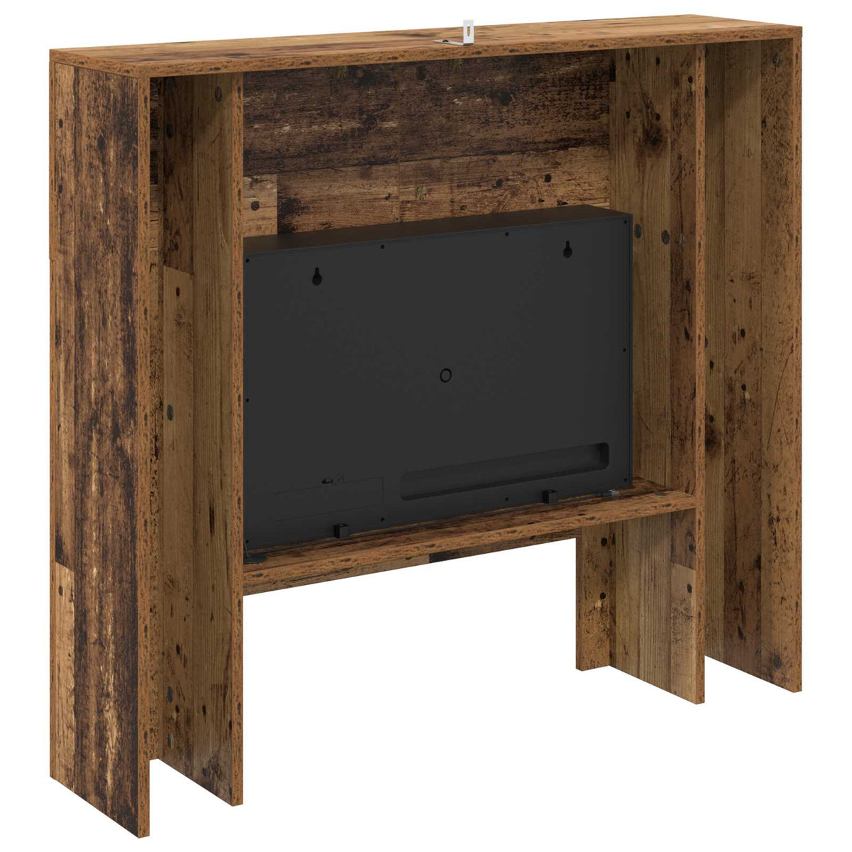 vidaXL Electric Fireplace Old Wood 100 x 24.5 x 90 cm Engineered wood